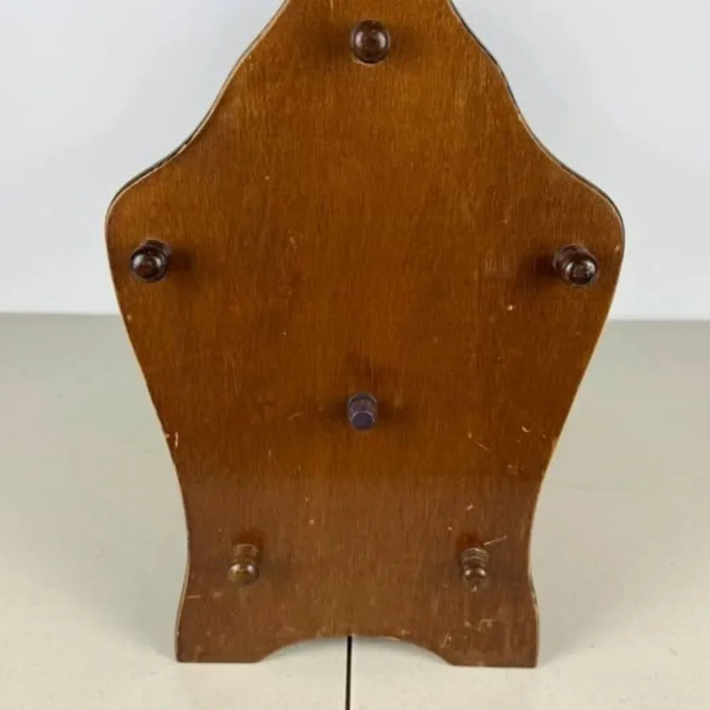 Vintage Wood Magazine Rack with Cane Panel 16”x8 3/4”x15 1/2”